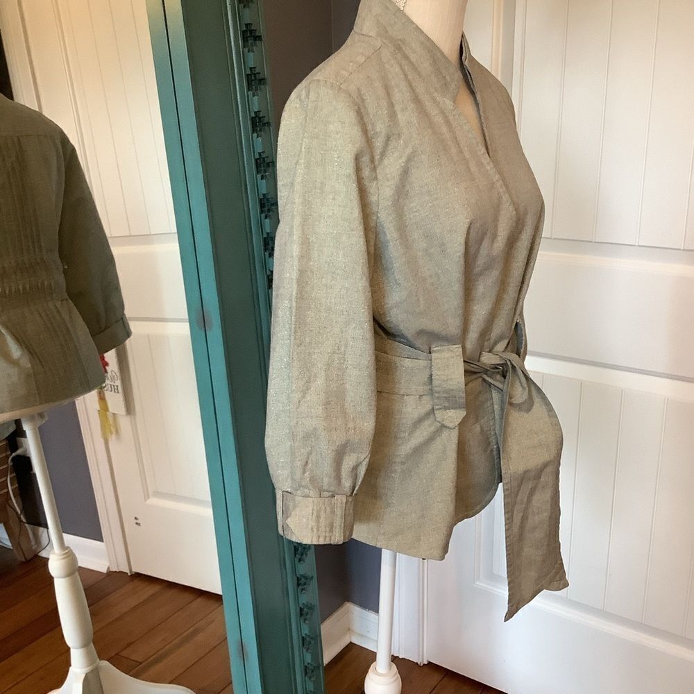 Attention Shimmery Belted Jacket ✨😎 - Picture 2 of 6